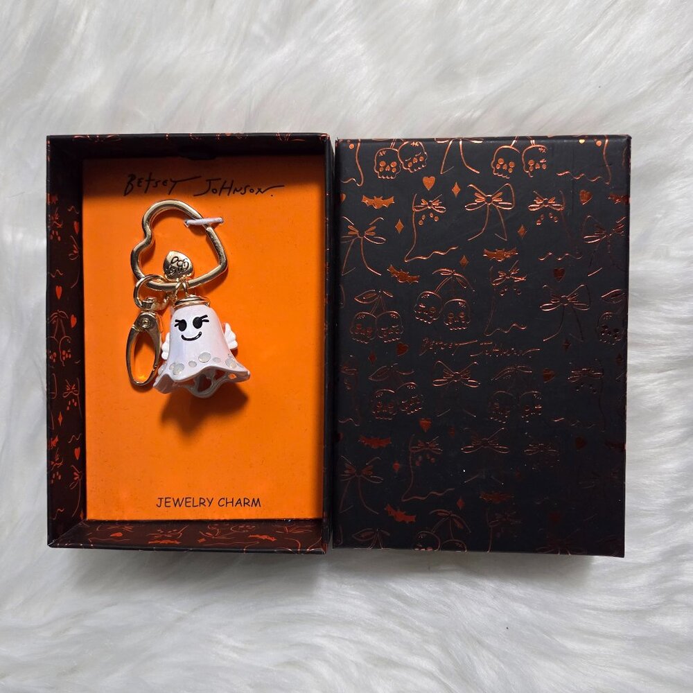 Betsey Johnson Ghost Jewelry Charm Keychain